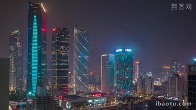 广州维家思广场珠江新城高楼夜景延时固定延时摄影